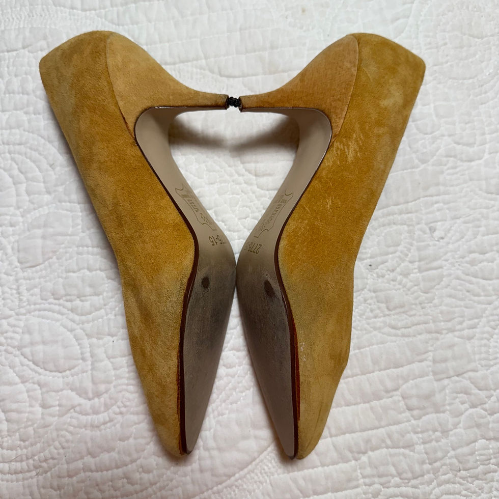 Thumbnail: Vintage 80’s Suede Heels/Clutch set size 8.5