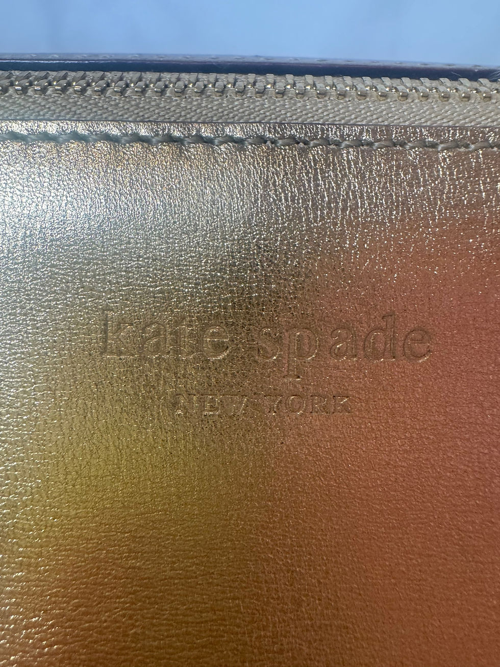 Thumbnail: Kate Spade Annmarie gold bag