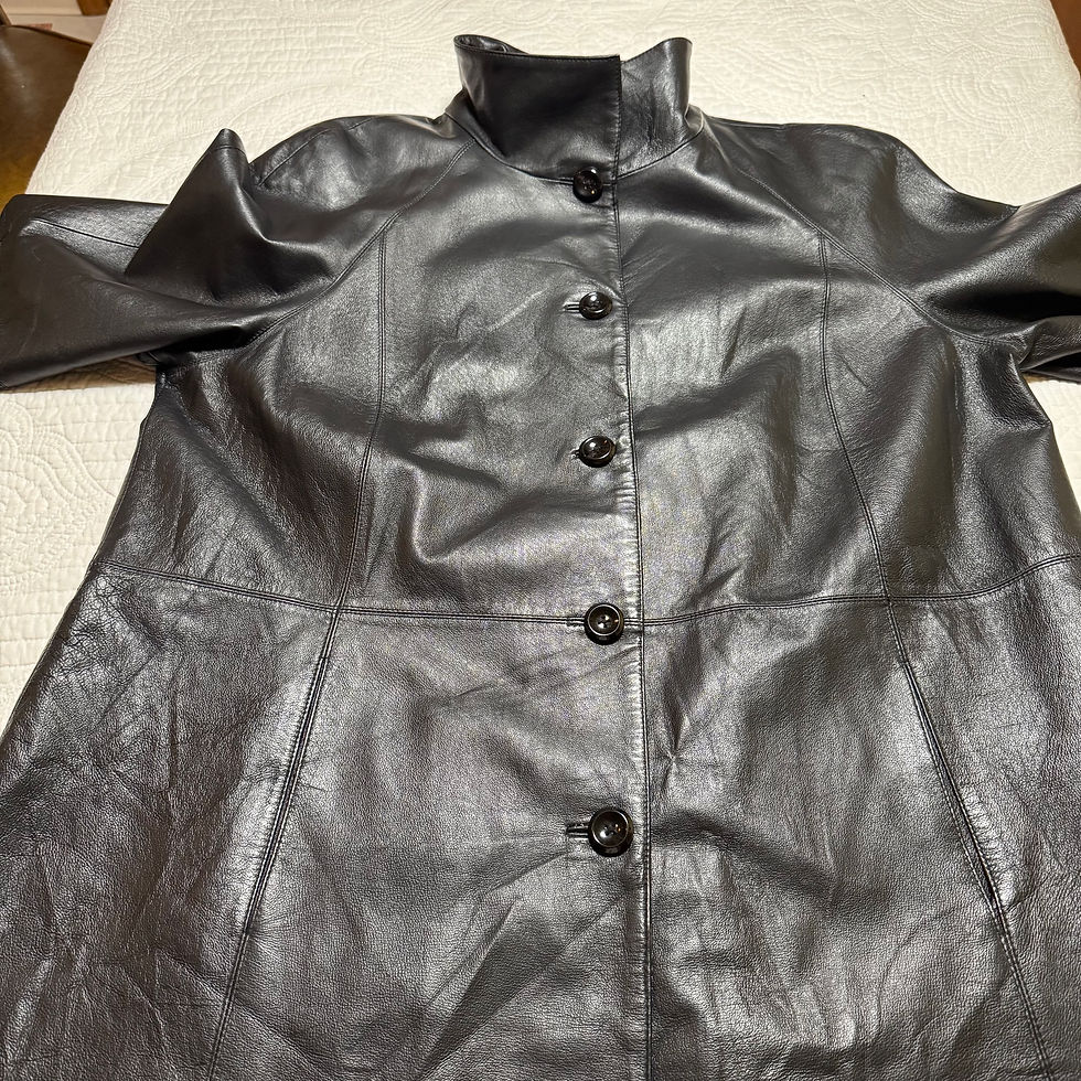 Thumbnail: Trench style Leather Jacket 