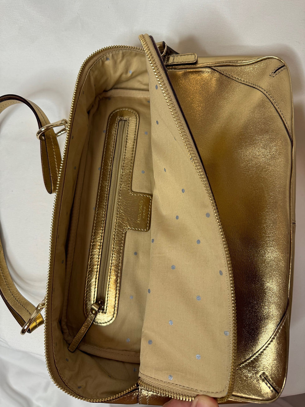Thumbnail: Kate Spade Annmarie gold bag