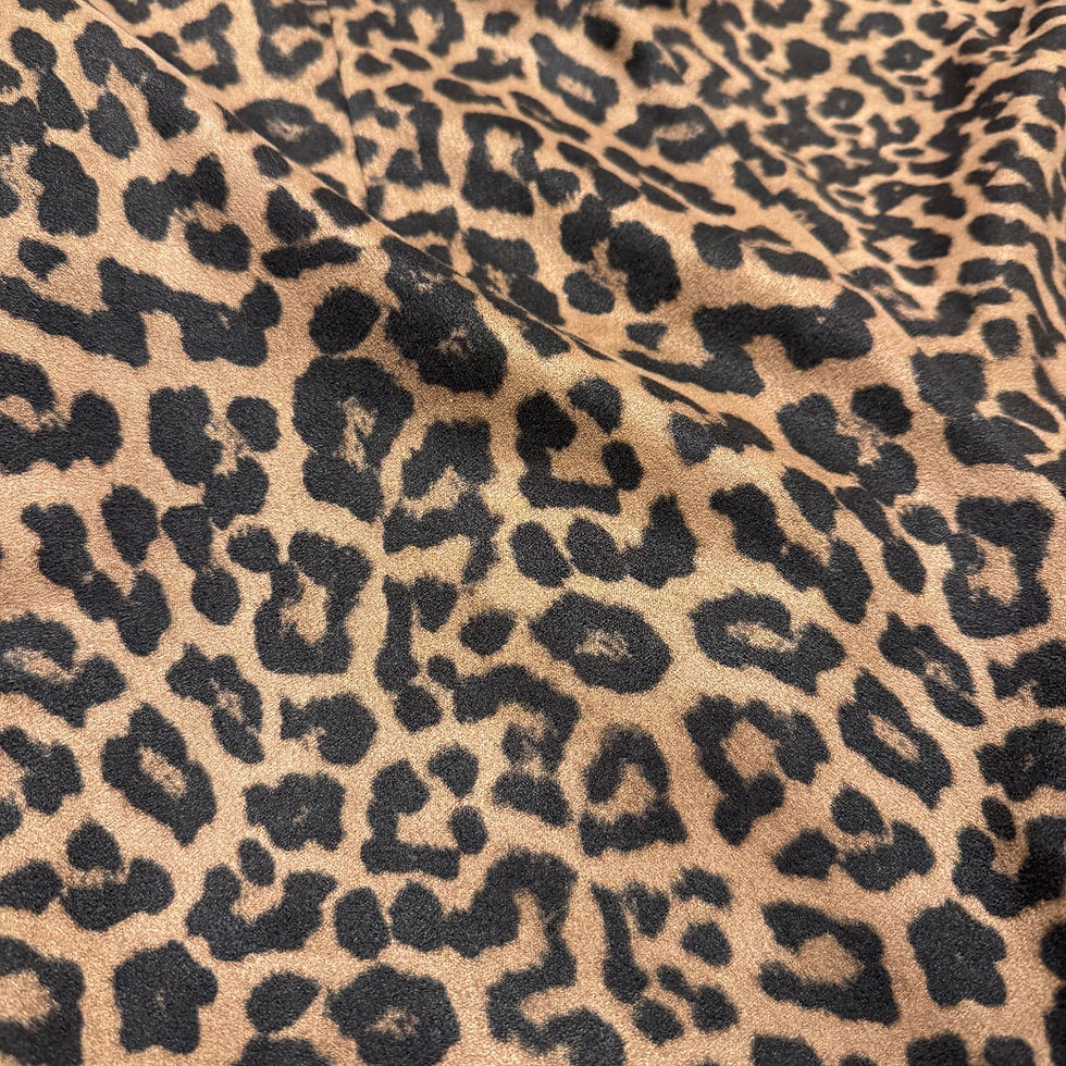Thumbnail: Zara Faux Suede Leopard Mini Skort