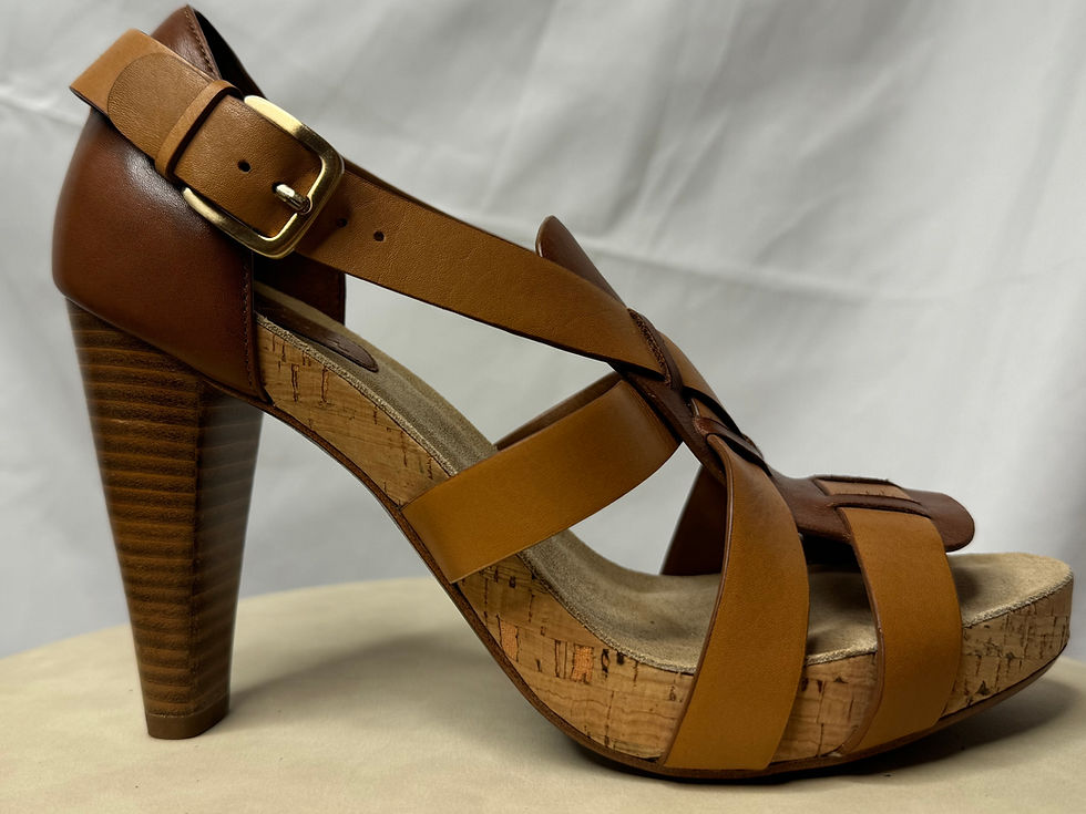 Thumbnail: Cole Haan Air  Jocelyn Birch  Heel Sandals SZ7.5
