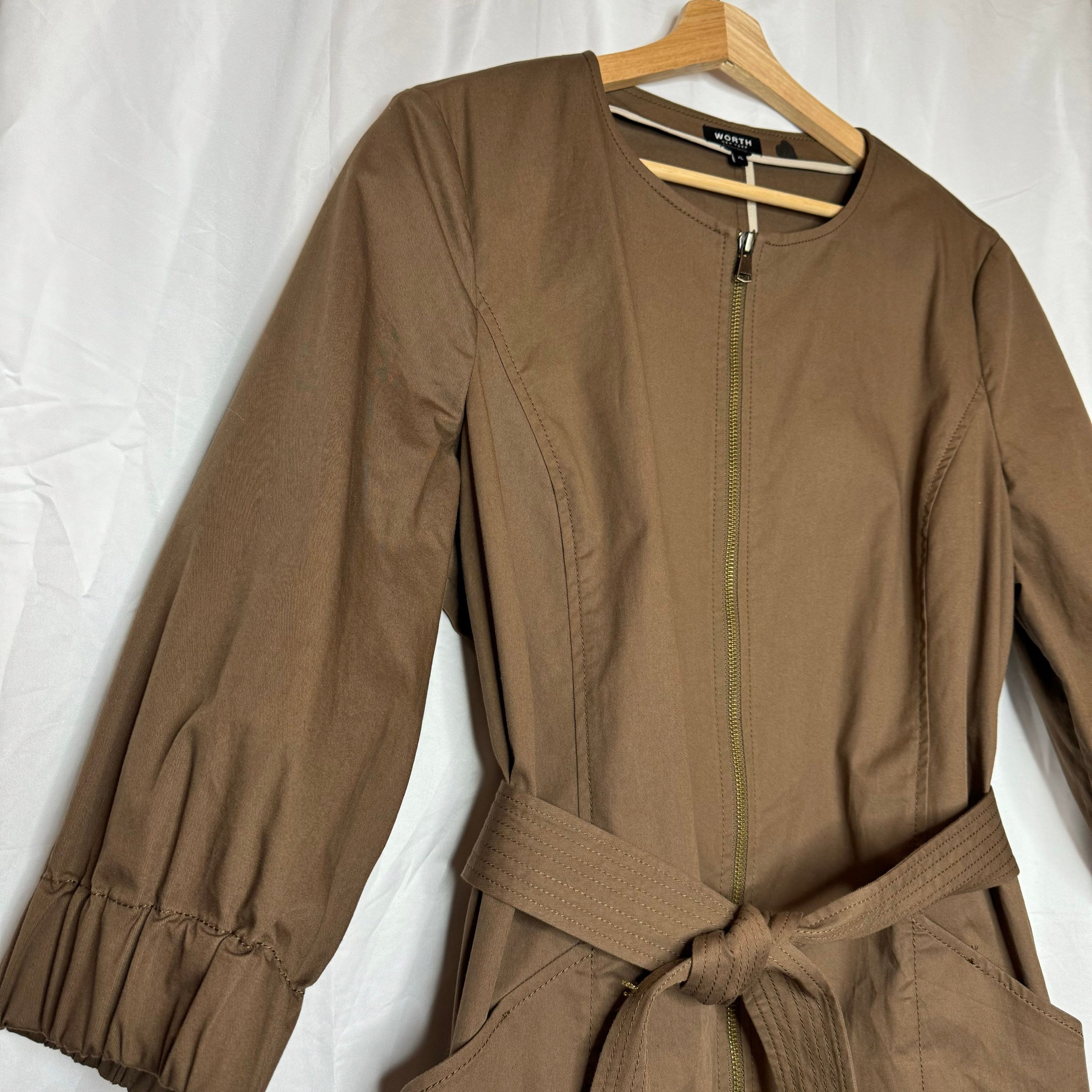 Worth New York Brown Trench 