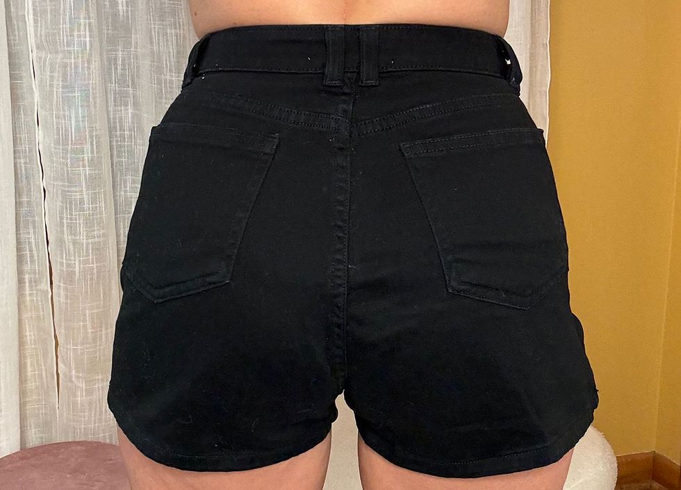 Thumbnail: American Apparel High Waist Zipper Shorts SZ 26/27