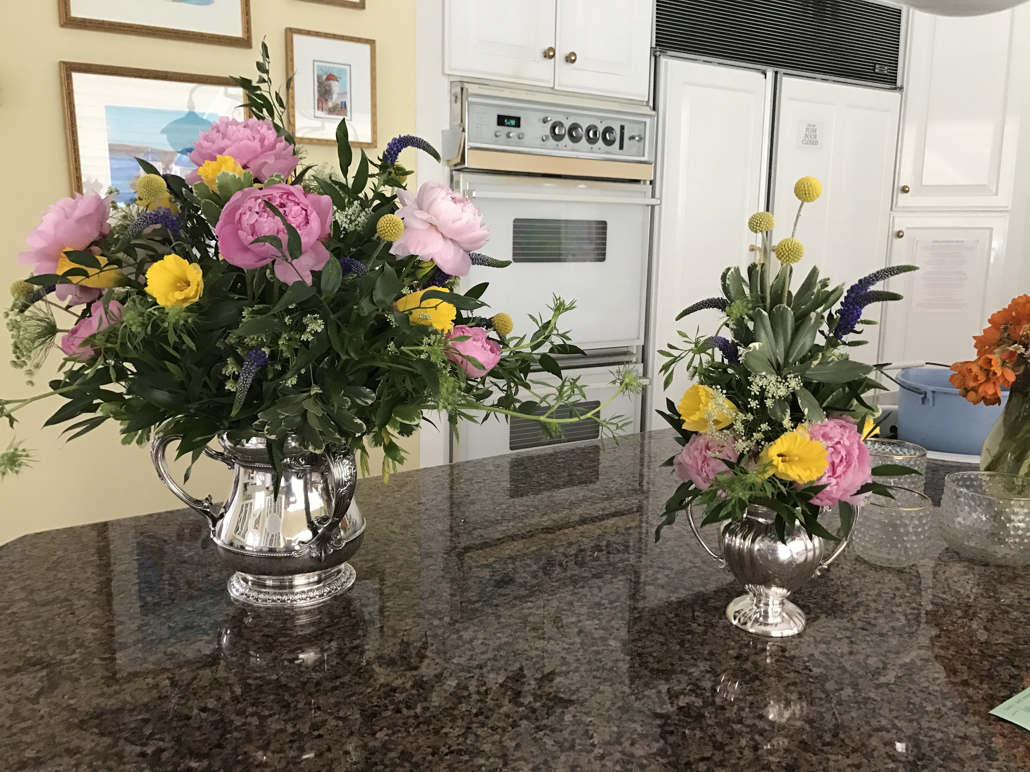 Flowers arranged!