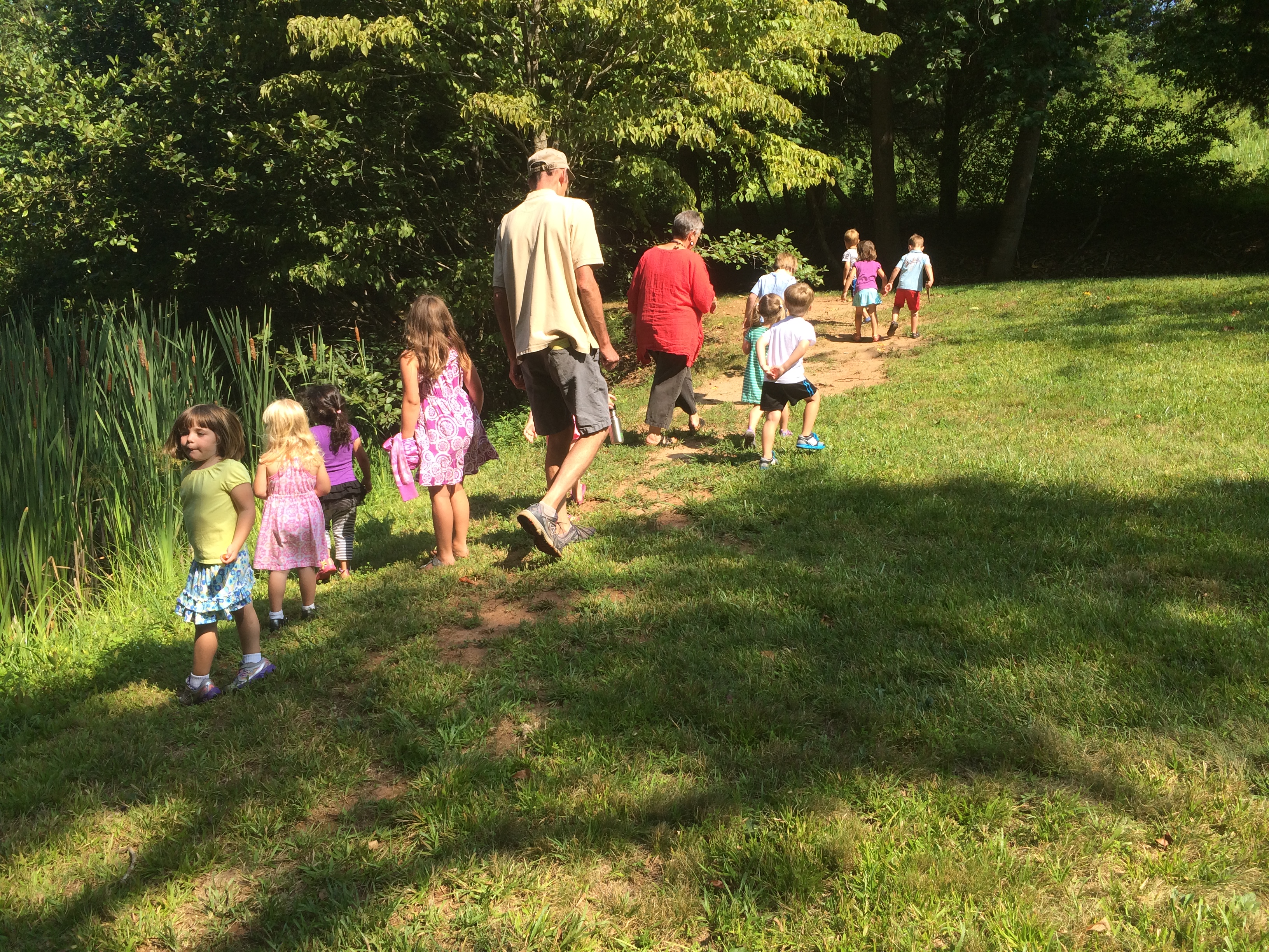 Hike by the pond