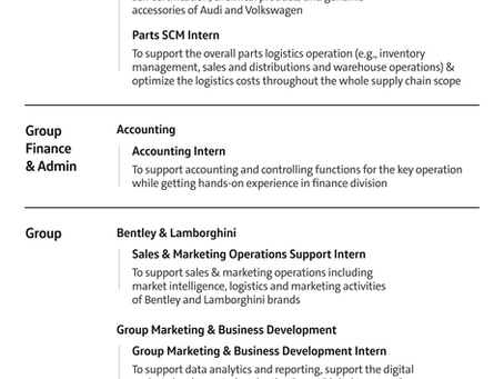 [폭스바겐그룹코리아] 2024 H2 INTERNSHIP PROGRAM(~7/14)