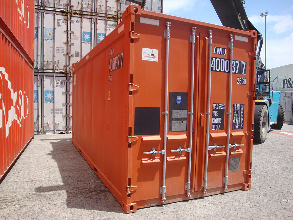 20ft High Cube Shipping Container - Orange