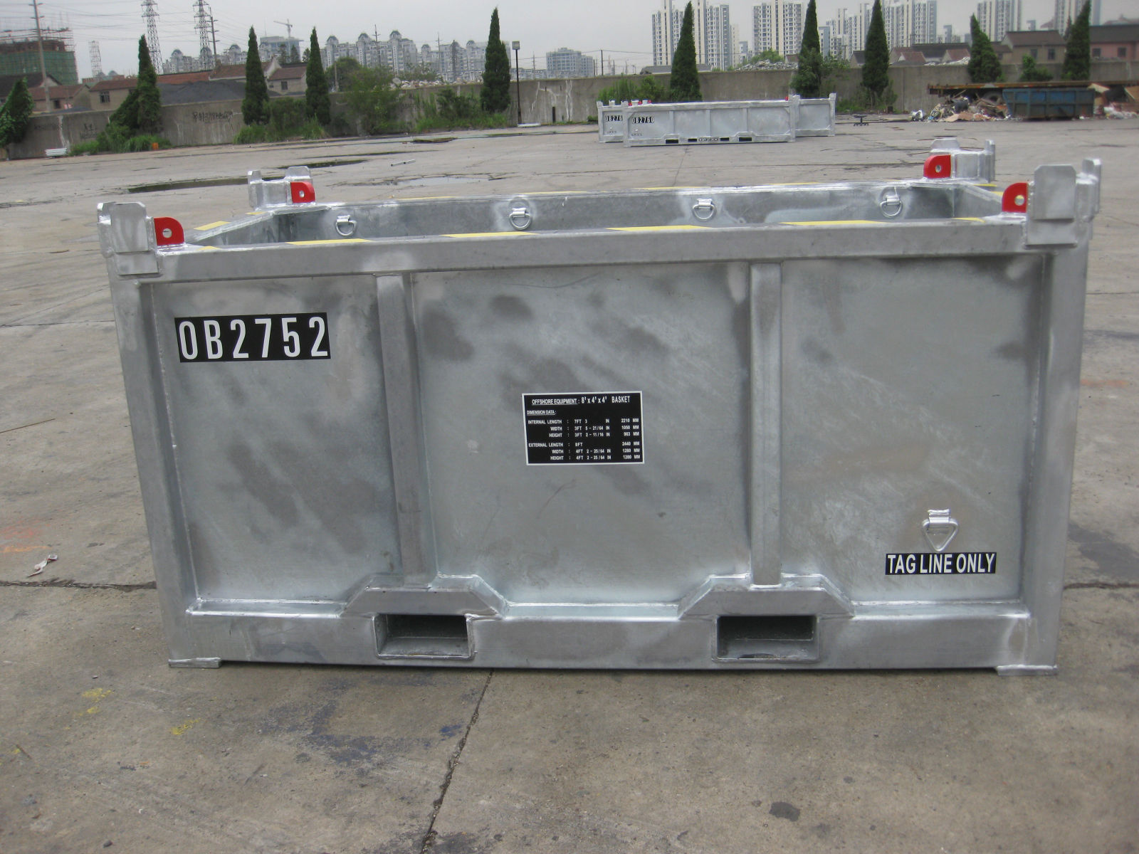 8ft Offshore Cargo Basket (DNV 2.7-1 / EN 12079 Certified)