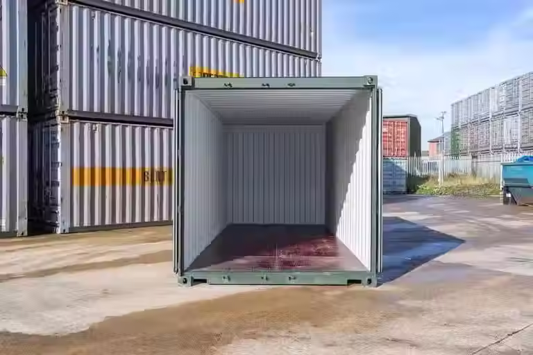 Thumbnail: 20ft General Purpose (GP) Steel Shipping Container — Factory Green Finish