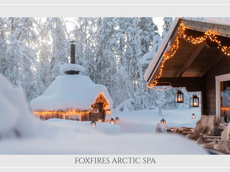 Inside our private Arctic Spa experience in Levi Lapland