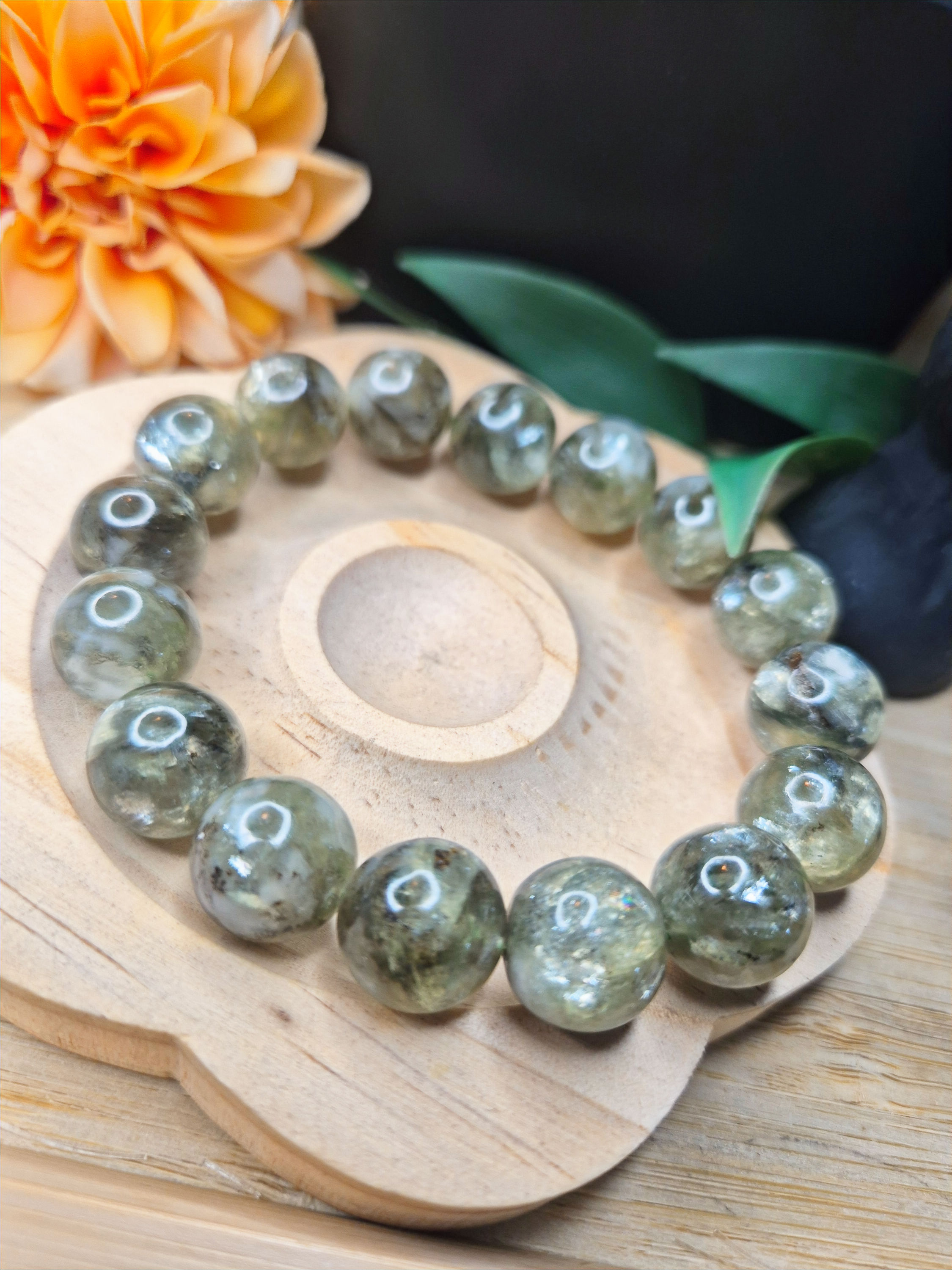 Green Mica Bracelet