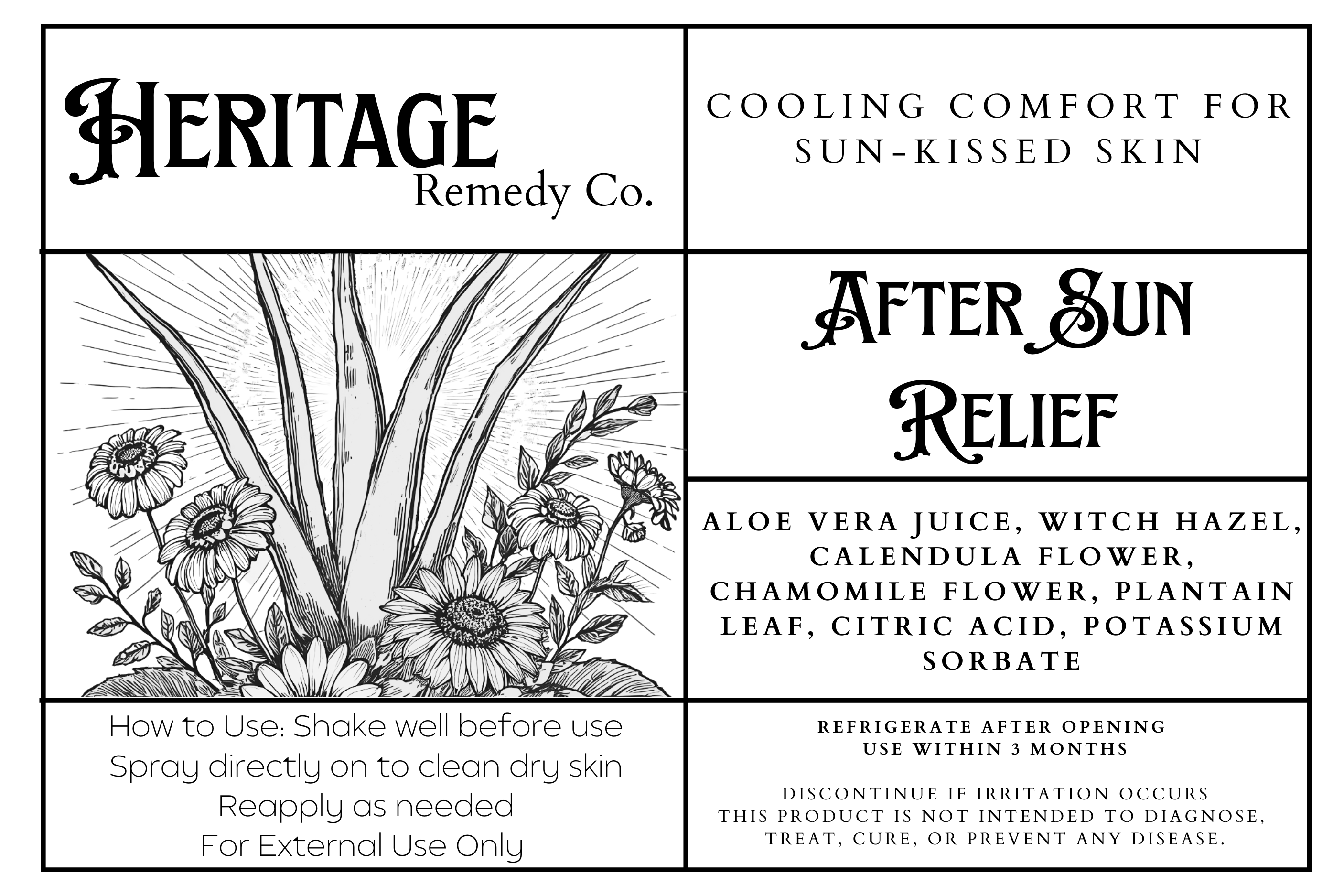 After Sun Relief Spray