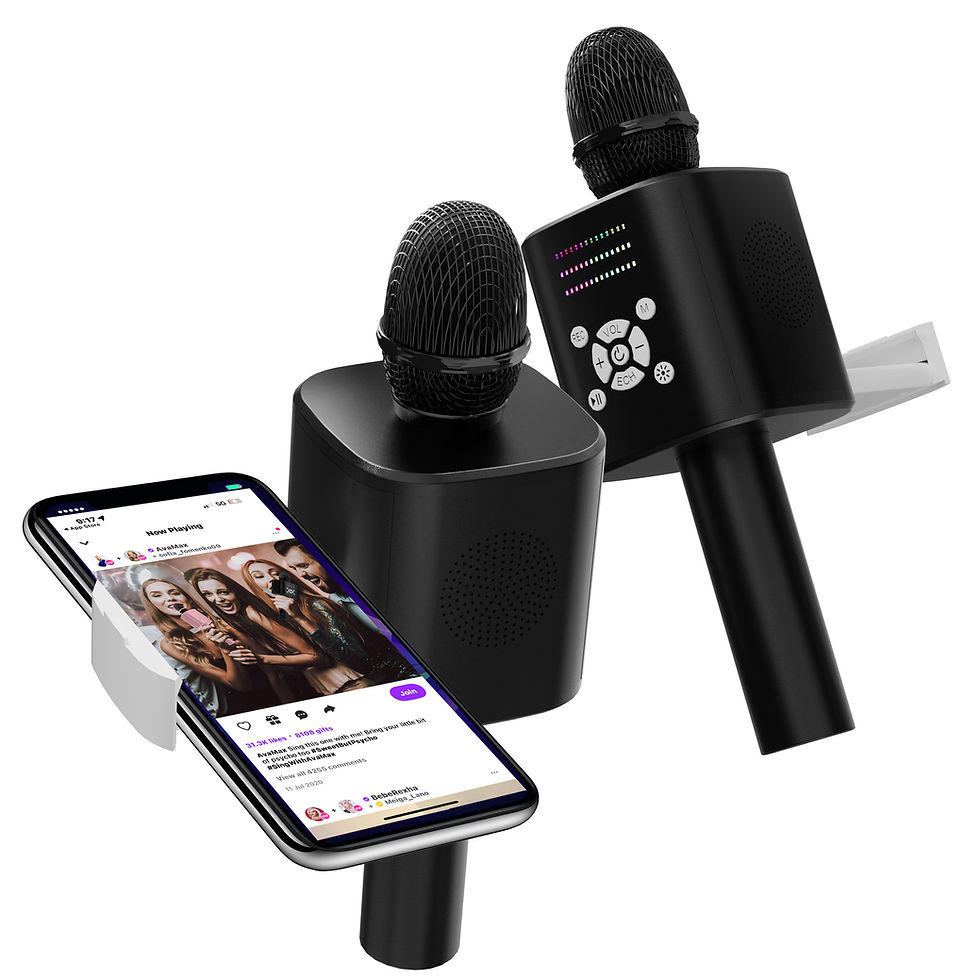 Karaoke Mic With Phone holder