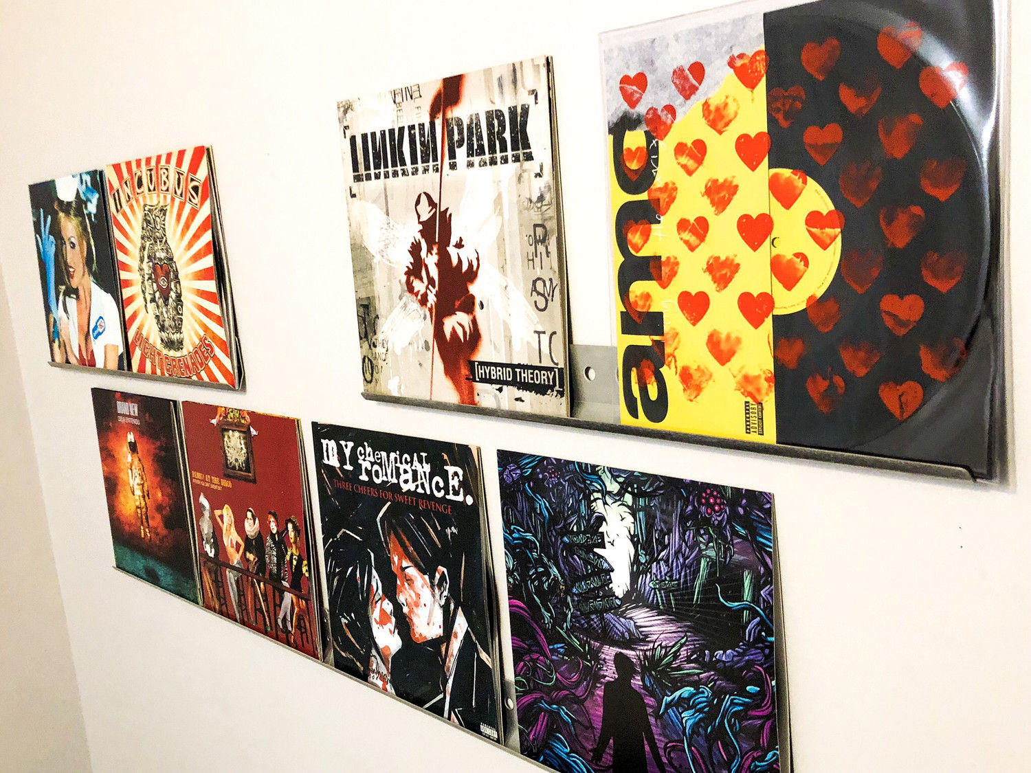 Double Record Vinyl Shelf