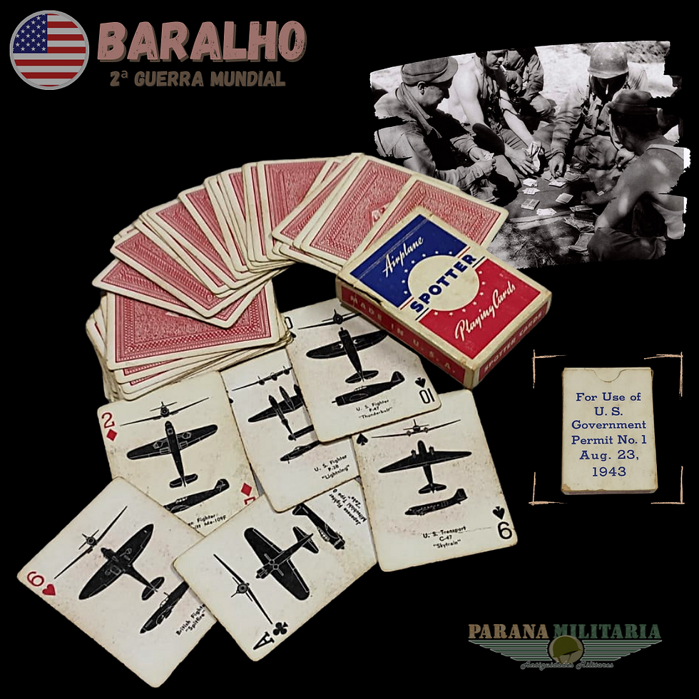 Raro Baralho americano - 2ª Guerra Mundial