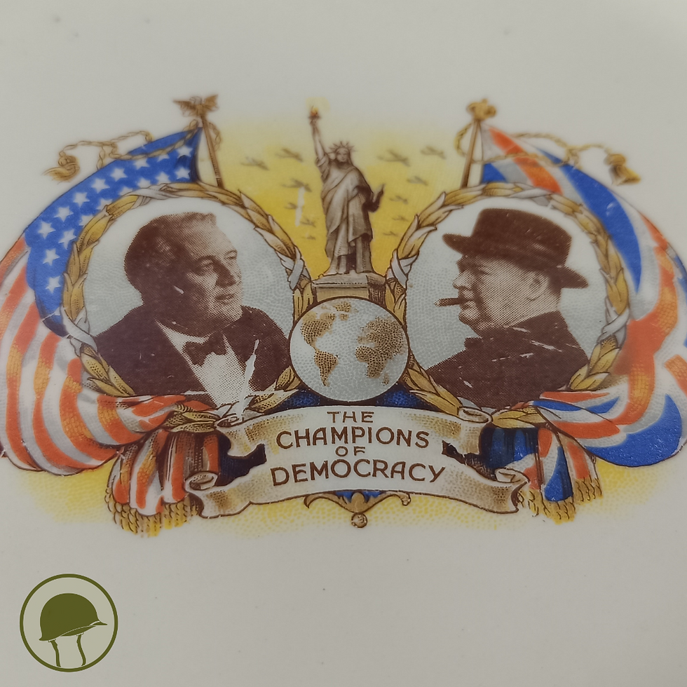 Miniatura: Jogo de Pratos patrióticos - 2ª Guerra Mundial