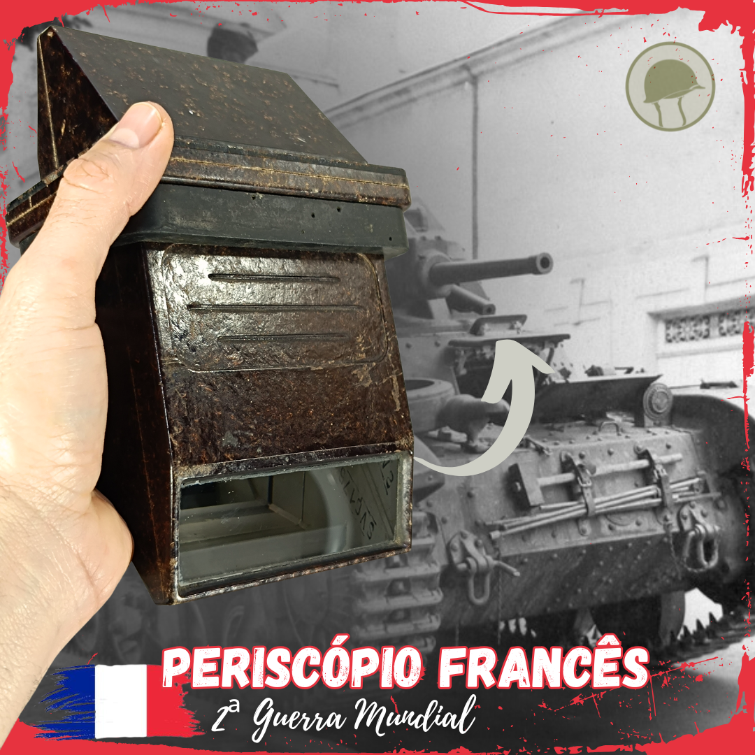 Periscópio tanque francês - 2ª guerra Mundial