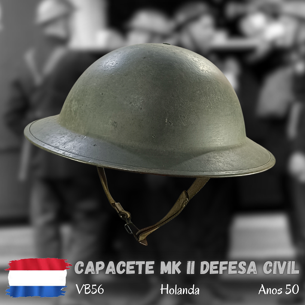 Miniatura: Capacete holandês MK II VB56 - Pós 2ª Guerra Mundial