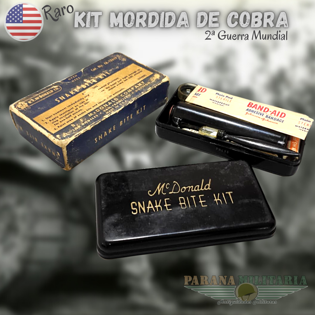 Raro Kit Mordida de Cobra - 2ª Guerra Mundial