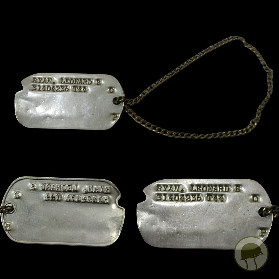 Miniatura: Dog Tag 1944 "Ryan'" - 2ª Guerra Mundial