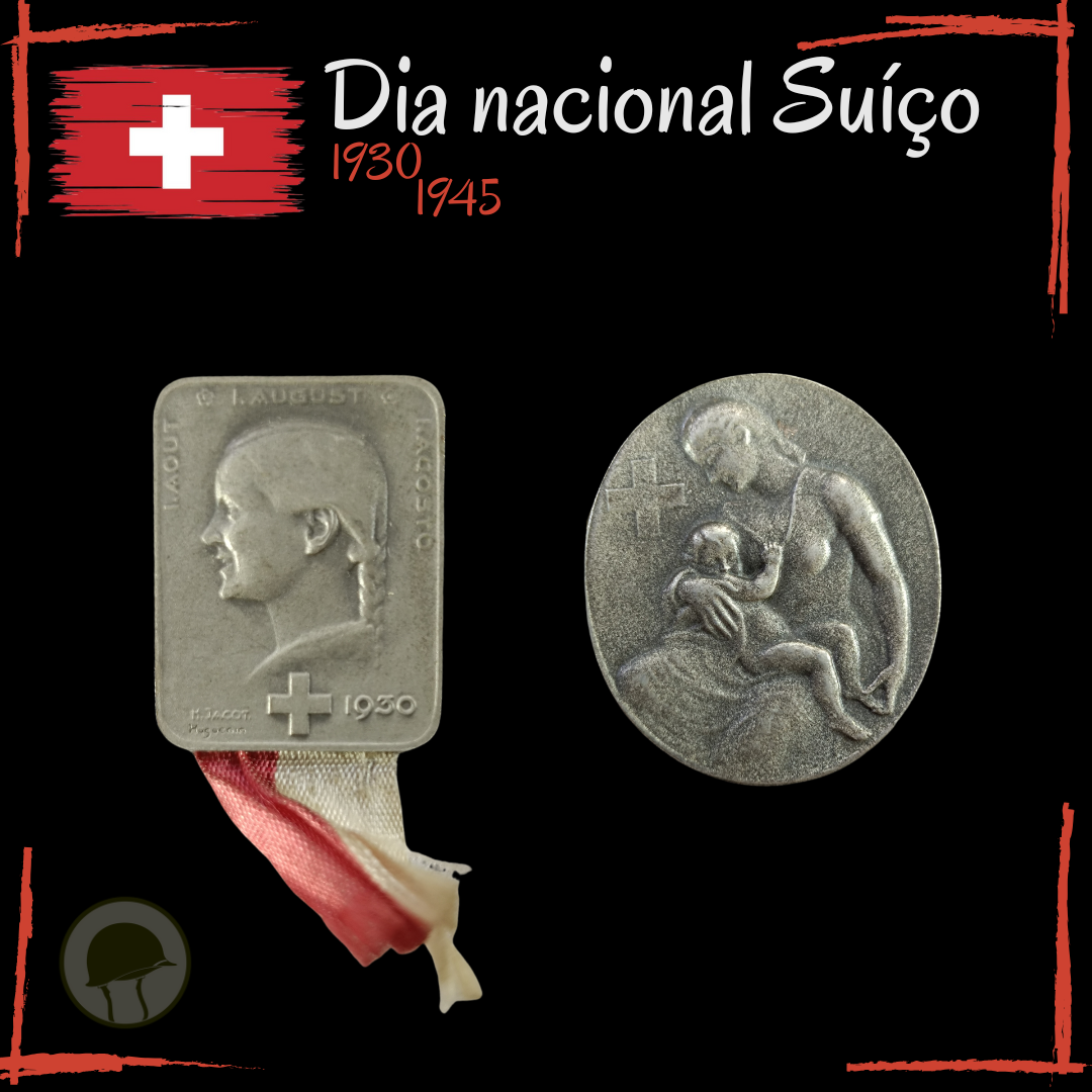 Pins Dia Nacional Suíço  2ª Guerra Mundial