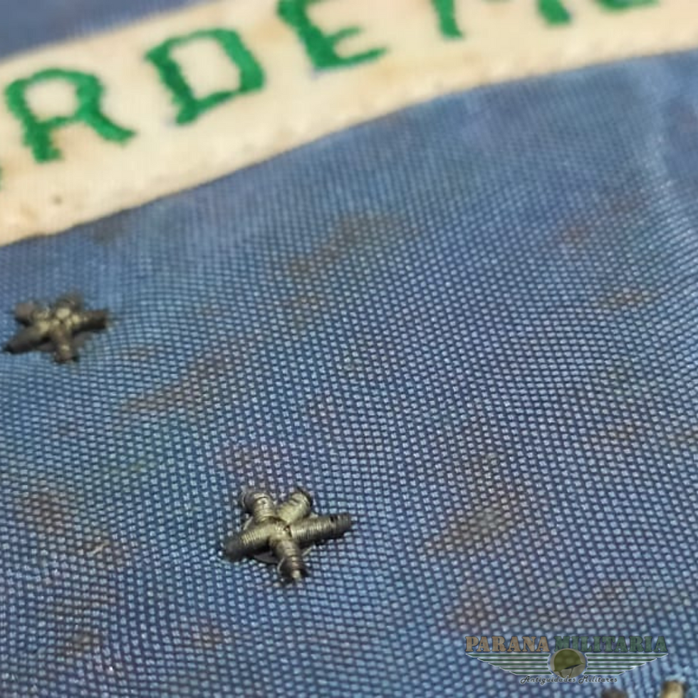 Miniatura: Rara pequena Bandeira do Brasil - 2ª Guerra Mundial