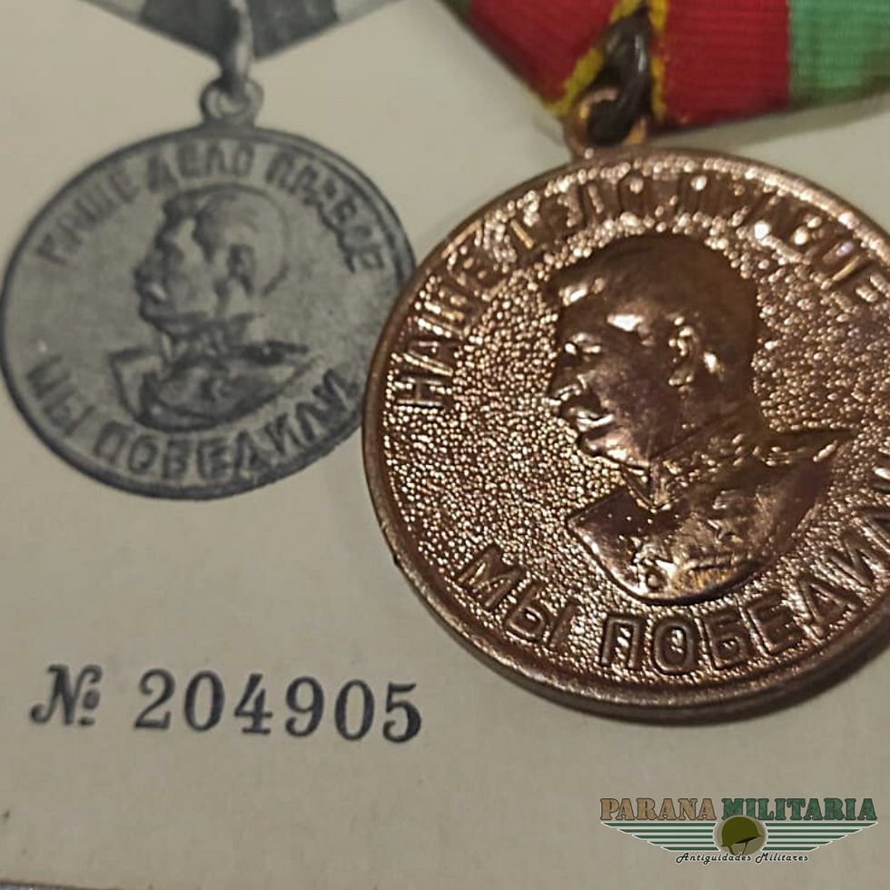 Miniatura: Lote 2 medalhas "Ivan Grigorievich" - 2ª Guerra Mundial