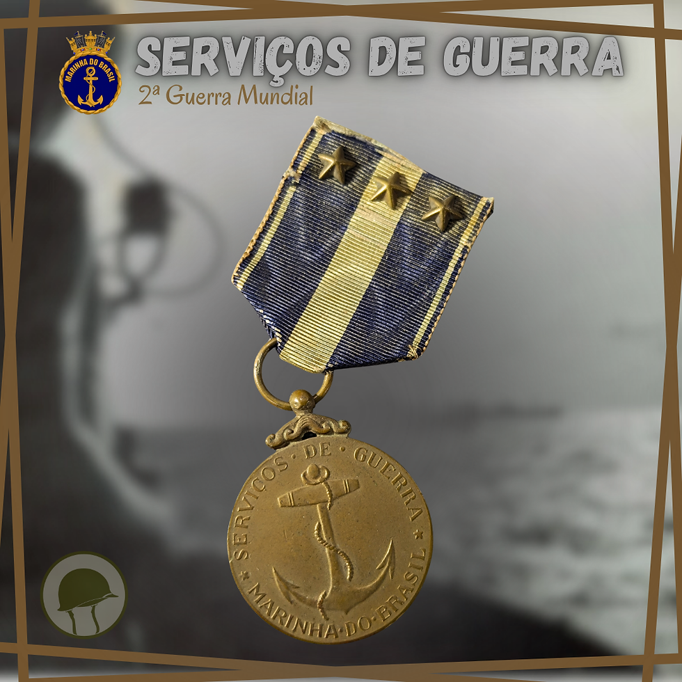 Medalha Marinha 3 Estrelas - 2ª Guerra Mundial