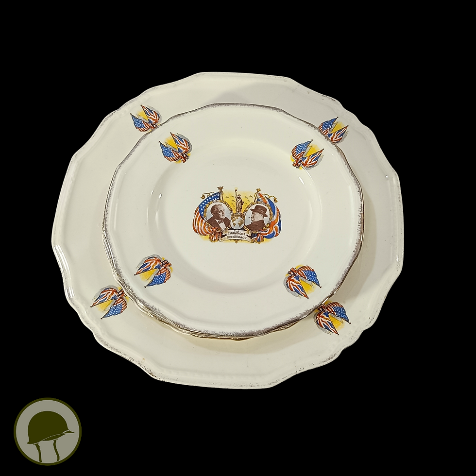 Miniatura: Jogo de Pratos patrióticos - 2ª Guerra Mundial