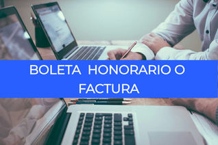 Boleta Honorario o Factura