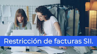 SII restringe facturas