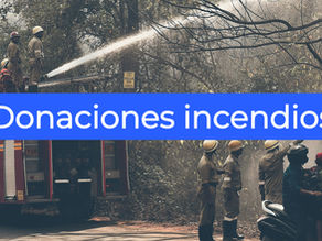Donaciones por incendios