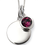 Thumbnail: Birthstone And Engravable Disc Necklace