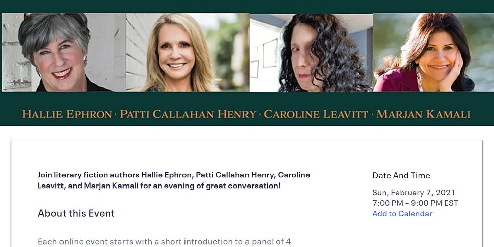 VIRTUAL EVENT | Feb 7, 2021 @ 7 -9 pm ET