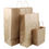 Thumbnail: 50x Packs Brown Paper Bag Kraft Eco Recyclable Reusable Gift Carry Shopping Reta
