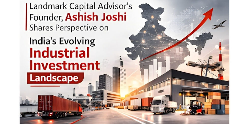Landmark Capital Advisor’s Founder, Ashish Joshi Shares Perspective on India’s Evolving In