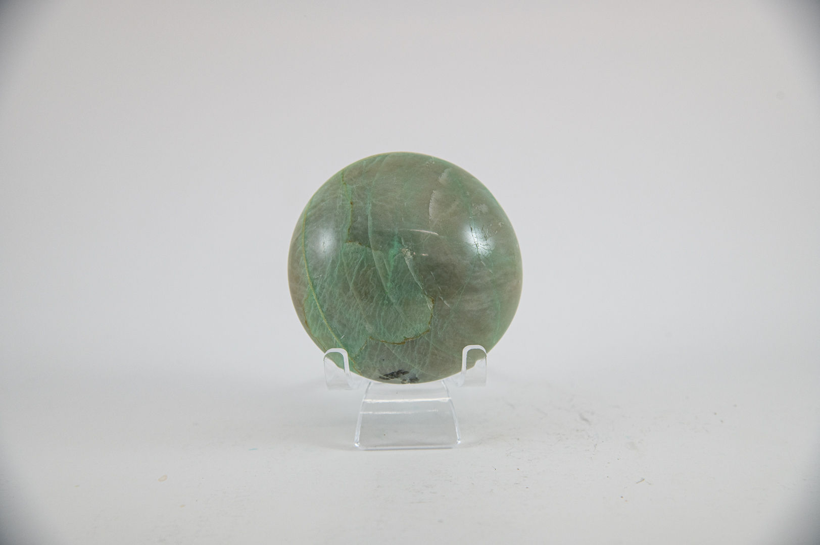 Green Moonstone Palm Stone