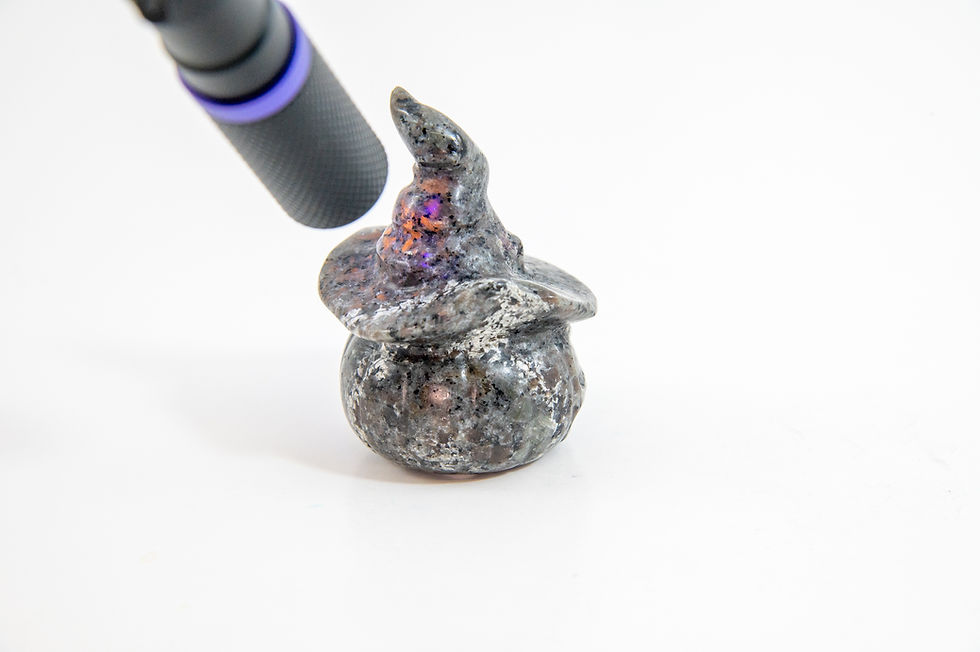 Thumbnail: Yooperlite- Jack O Lantern with Witch Hat