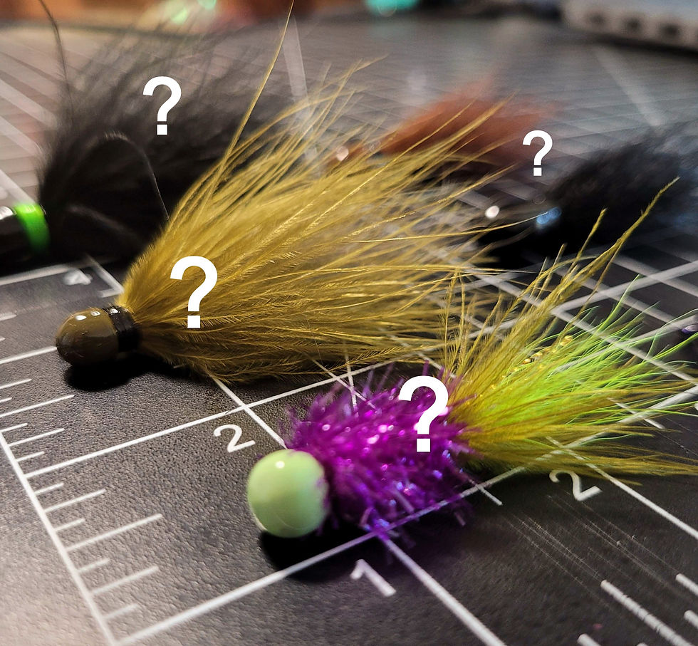 Thumbnail: Possible jigs that may be included in a Mystery Jig 10 Pack