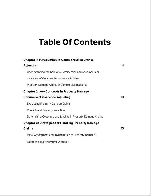 Ebook: Commercial Insurance Adjusting