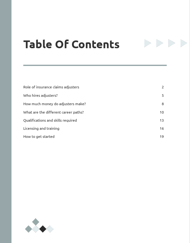 Ebook: Insurance Claim Adjuster