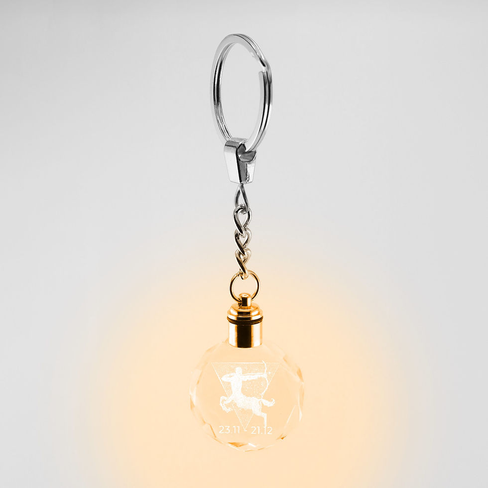 Miniaturbild: Schütze Schlüsselanhänger mit orangefarbener LED-Beleuchtung