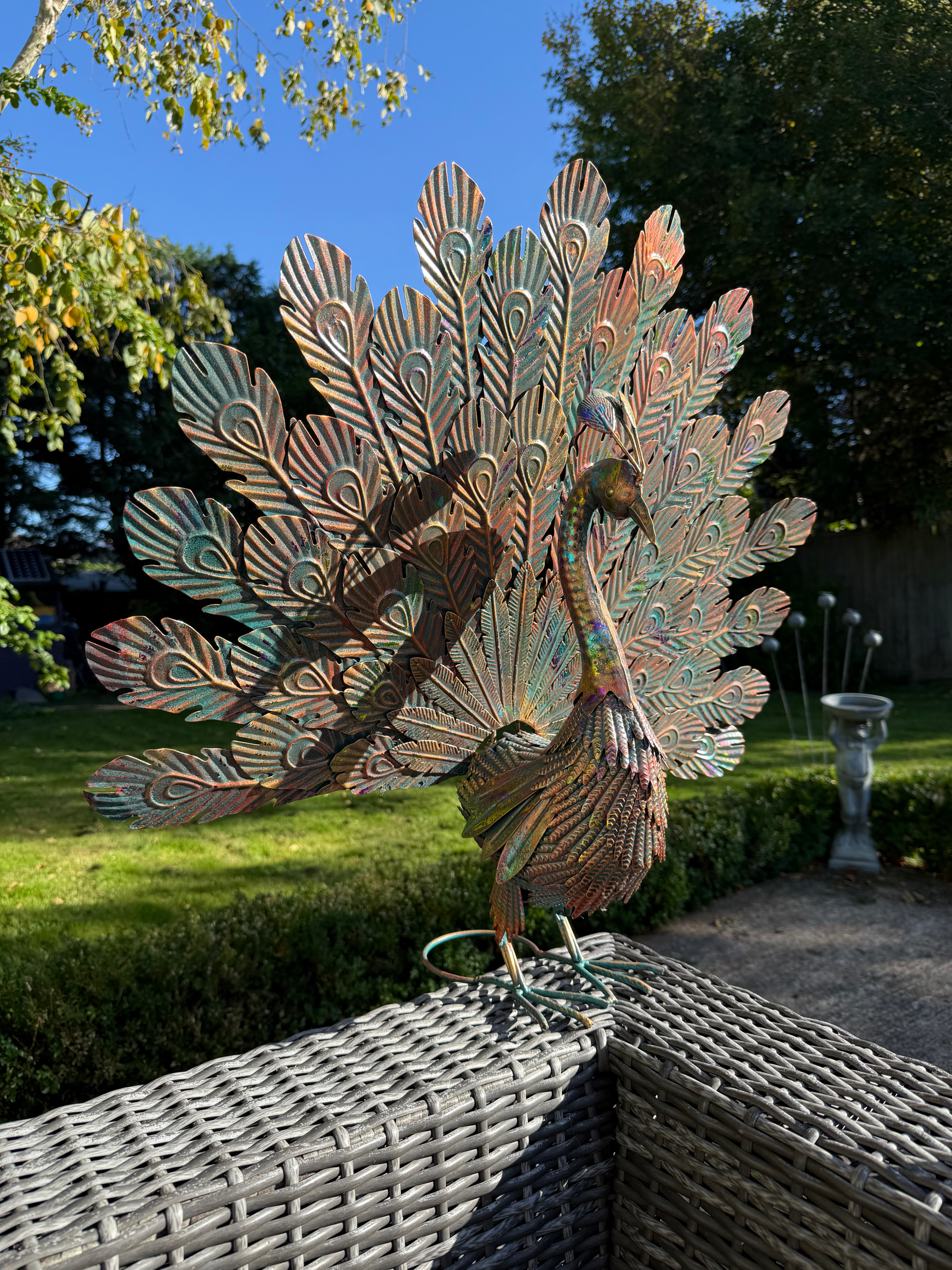 Metal Garden Peacock