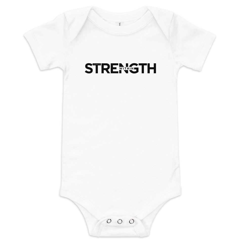 Thumbnail: Strength Within - 2 Corinthians 12:9 - Onesie