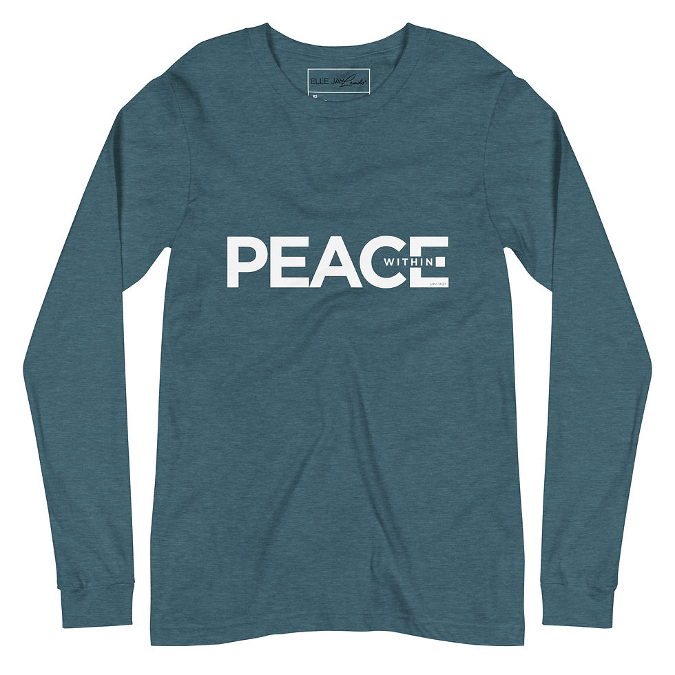 Thumbnail: Peace Within - John 14:27 - Long Sleeve Tee