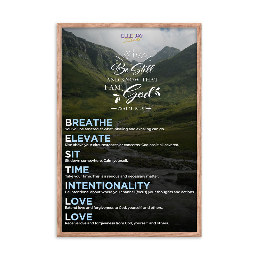 Thumbnail: BE S.T.I.L.L. Framed poster