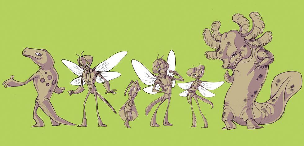 "Storm Dragon" character lineup