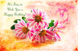 Kort med engelsk tekst