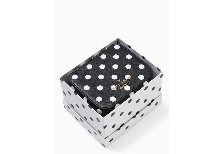 Kate Spade- Black Polka Dot Boxed Jewelry Holder.webp